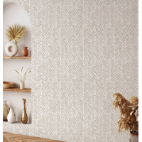Herringbone wallpaper, minimalist boho chic style