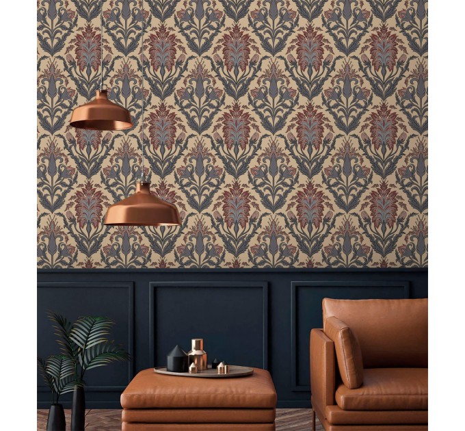 Vintage damask wallpaper | Elegant victorian style