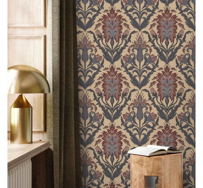 Vintage damask wallpaper | Elegant victorian style