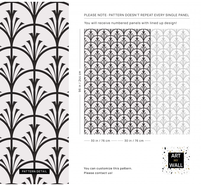 Art Deco elegant fan wallpaper
