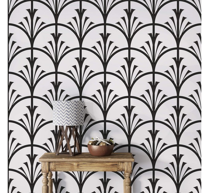 Art Deco elegant fan wallpaper