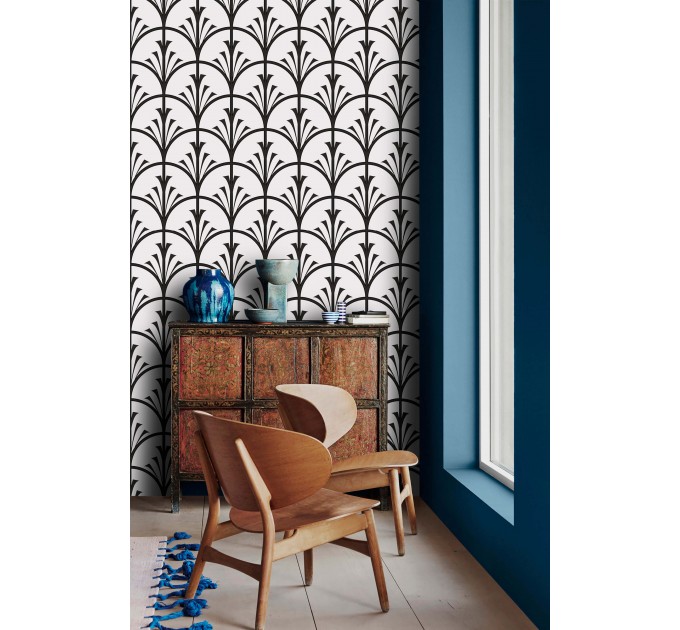 Art Deco elegant fan wallpaper