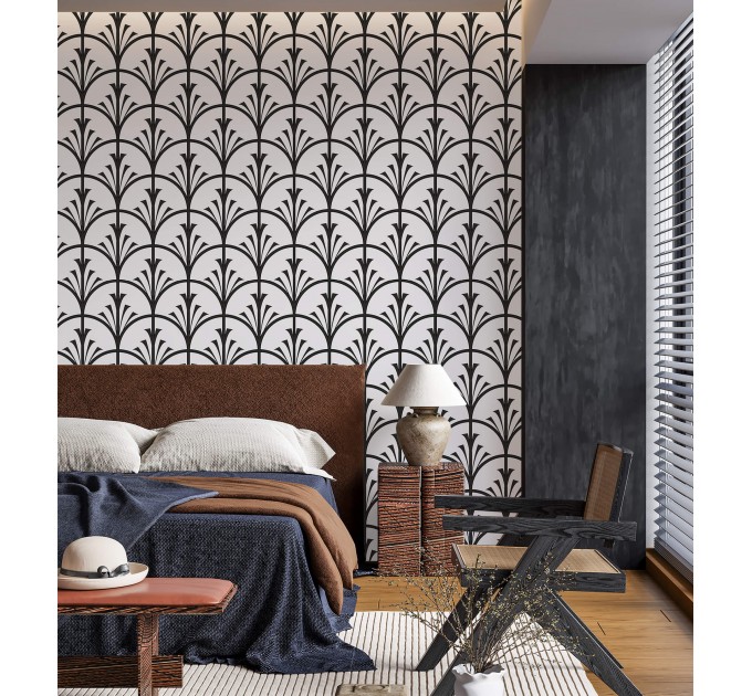 Art Deco elegant fan wallpaper