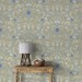 Vintage William Morris style floral wallpaper
