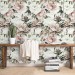 Peonies flowers wallpaper Floral wall covering