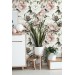 Peonies flowers wallpaper Floral wall covering