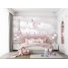 Girls room wall mural Paris Eiffel tower