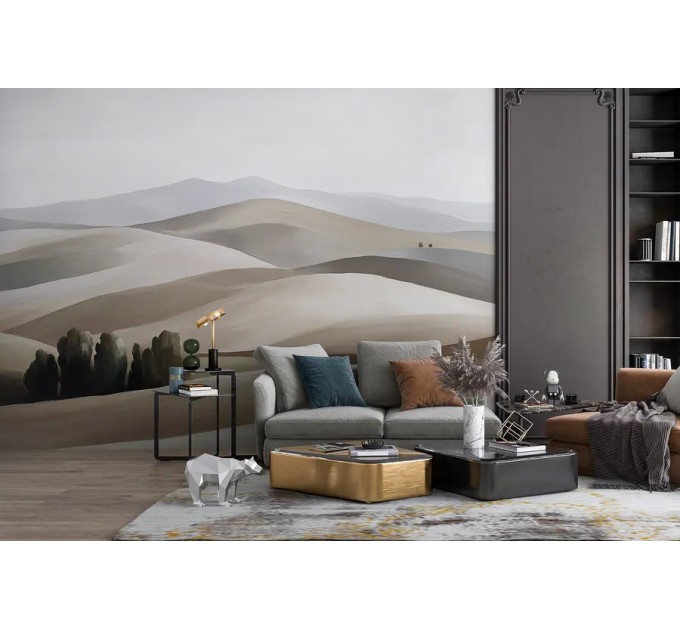 Serene landscape wallpaper mural