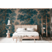 Vintage forest wallpaper | Scenic moody wall mural