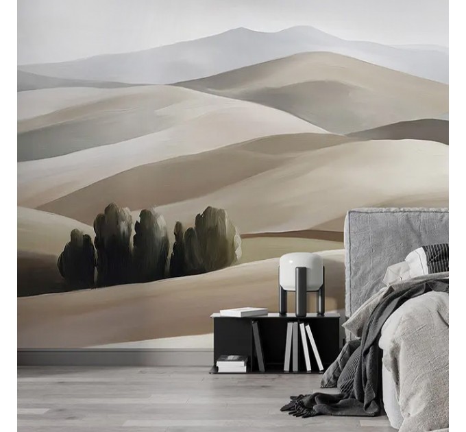 Serene landscape wallpaper mural