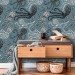 Nautical wallpaper fish Peel and stick removable accent wallpaper