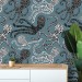 Nautical wallpaper fish Peel and stick removable accent wallpaper