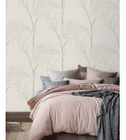 Neutral floral line wallpaper peel and stick or non-woven minimalist wall mural Neutral floral line wallpaper peel and stick or non-woven minimalist wall mural