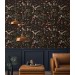 Dark whimsical wallpaper, moody forest fairy animals