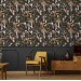 Mushroom wallpaper Dark botanical woodland wall covering