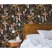 Mushroom wallpaper Dark botanical woodland wall covering