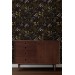 Dark floral wallpaper – Vintage botanical wall covering