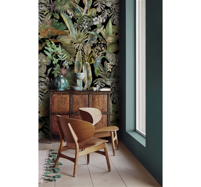 Bold tropical wallpaper – Jungle botanical wall covering