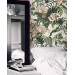 Tropical wallpaper exotic flowers and lush greenery