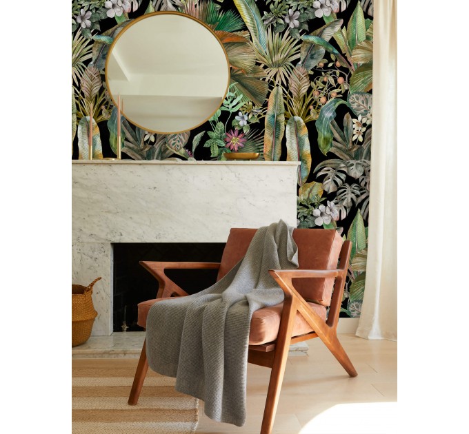 Bold tropical wallpaper – Jungle botanical wall covering