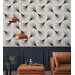 Modern geometric wallpaper – Abstract spiral pattern