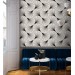 Modern geometric wallpaper – Abstract spiral pattern