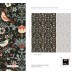 Dark vintage bird and floral wallpaper