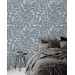 Botanical wallpaper herbs silhouette minimalist wall decor