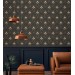 Art deco dark wallpaper fans elegant pattern