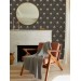 Art deco dark wallpaper fans elegant pattern