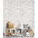 Delicate floral wallpaper Blush pink nursery baby girl room