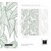 Wallpaper minimalist linear leaves, custom color