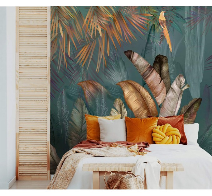Large tropical wall mural Lush rainforest wallpaper